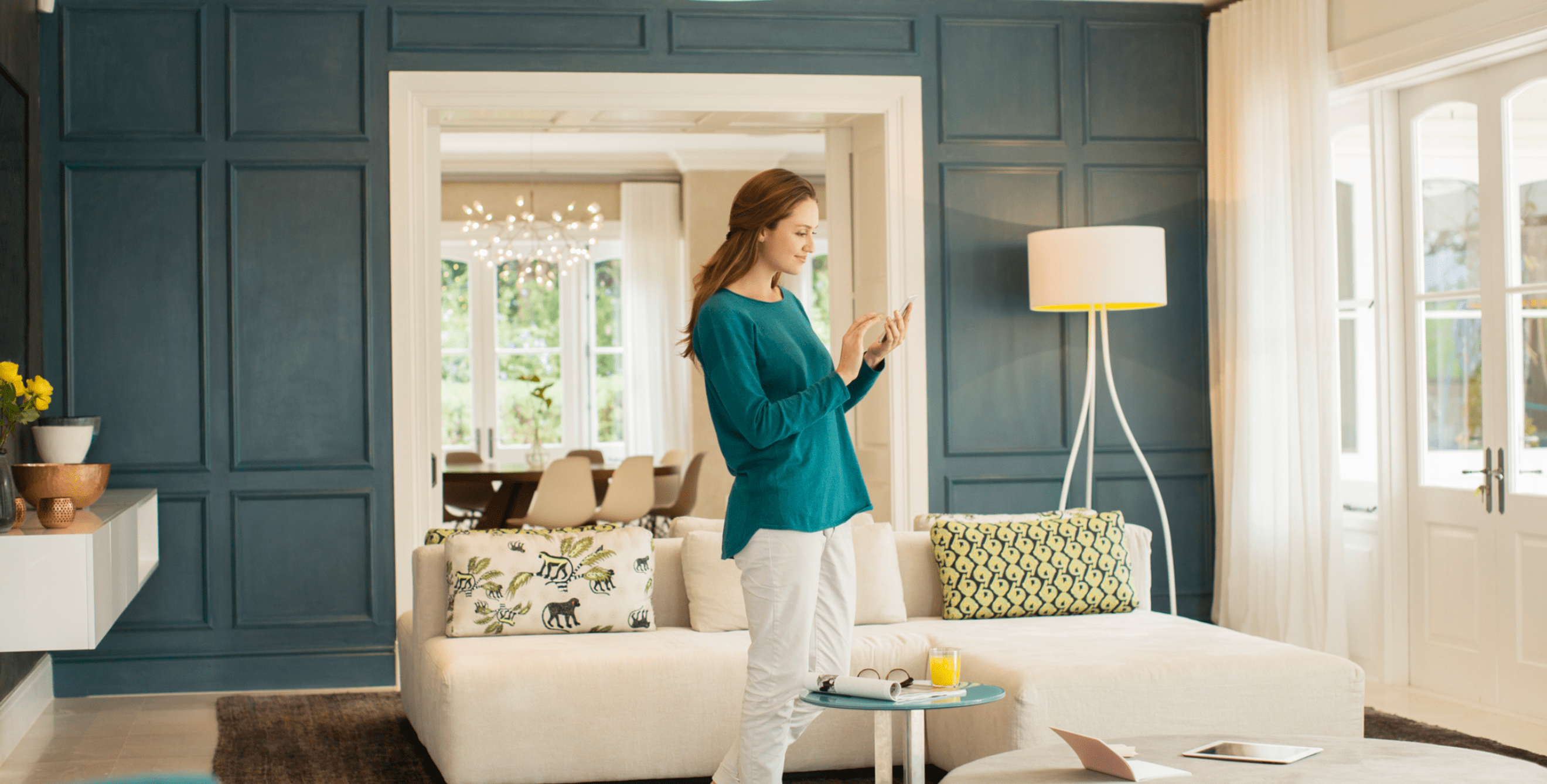 Woman looking at phone