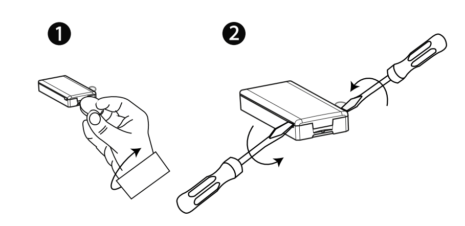 Remove entry sensor battery 