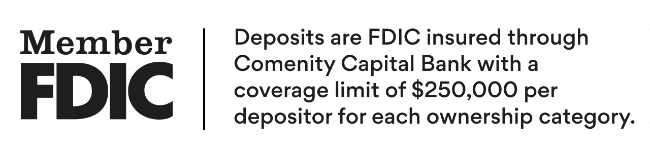 Member FDIC logo and disclaimer
