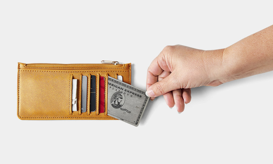 Wallet with credit cards, picture