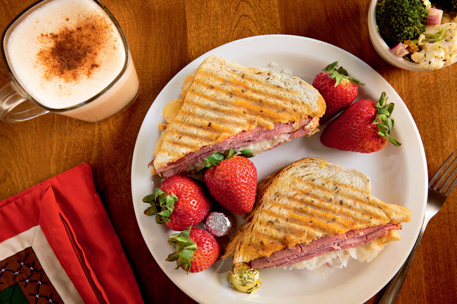 Reuben sandwich at A Leap of Taste, picture