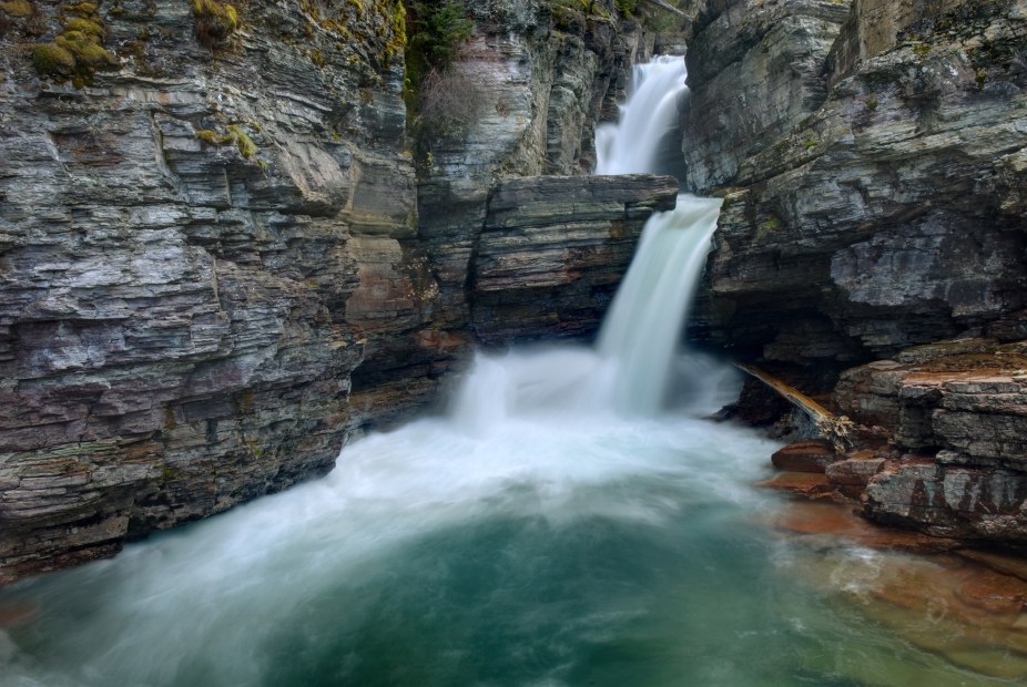 St. Mary Falls in Glacier National Park, Montana, picture