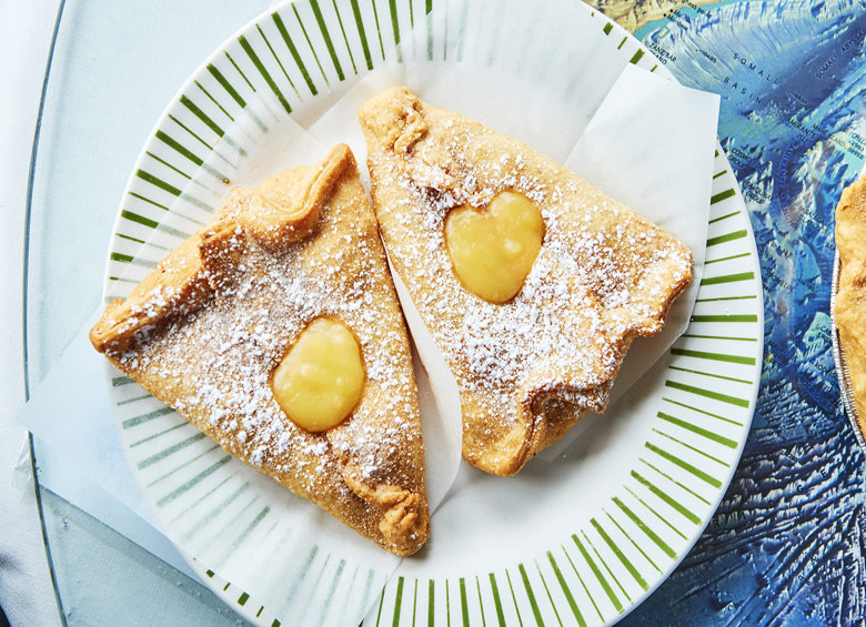 lemon turnovers at Captain Dan's Pirate Pastry Shop in Lincoln City, Oregon, picture