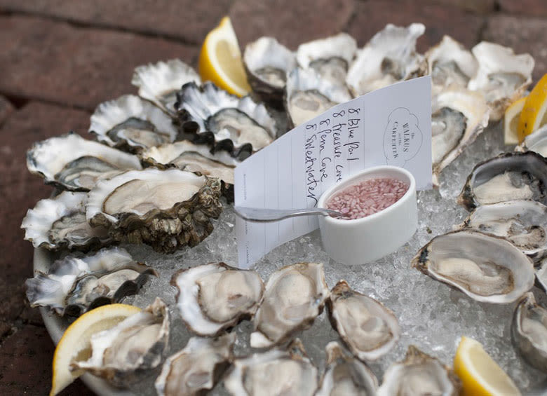 plate of oysters on the half shell at Seattle's Walrus and the Carpenter, picture