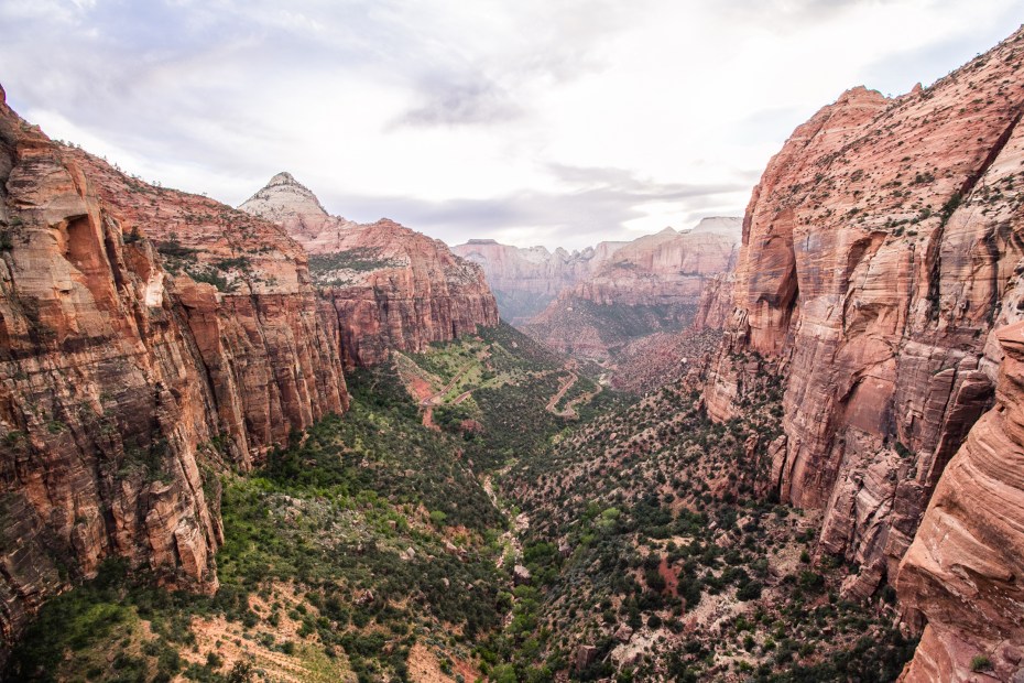 The view from the Canyon Overlook Trail in Zion National Park, picture
