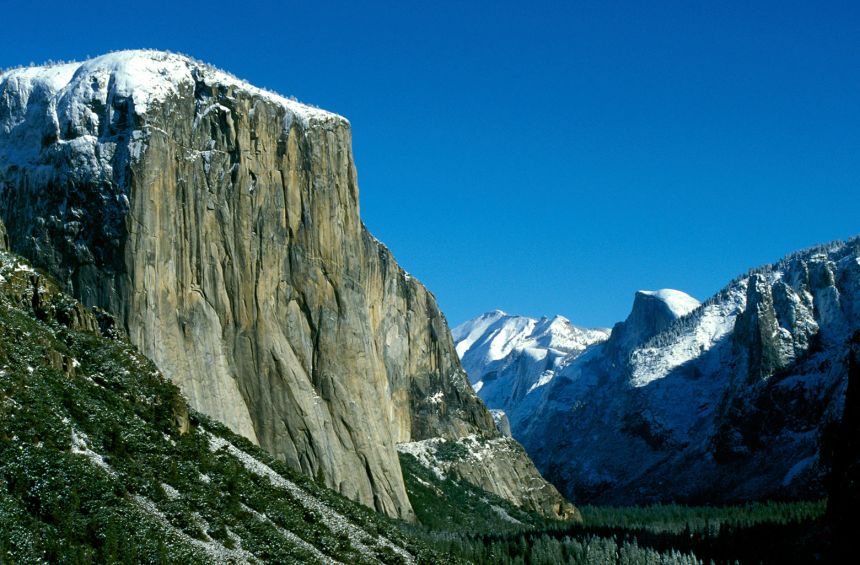 Tunnel View over Yosemite Valley, El Capitan, and Half Dome, picture