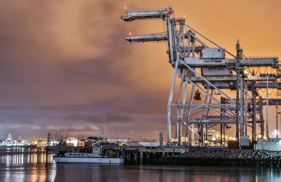 Oakland Port Cranes, Star Wars, picture