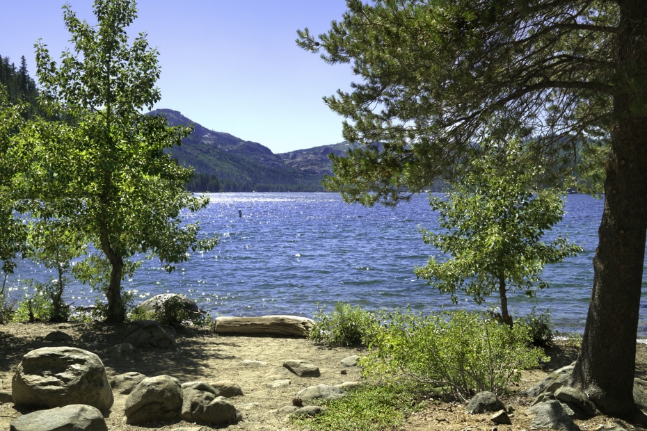 The lake at Donner Memorial State Park, photo