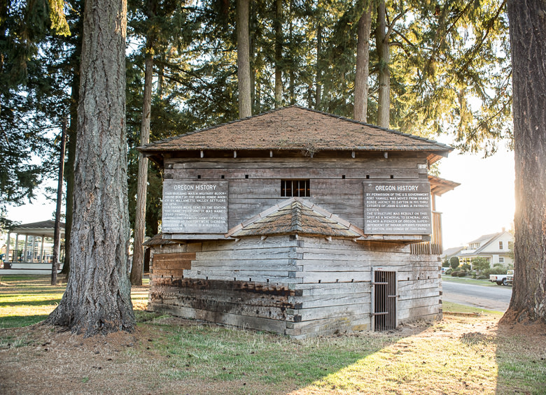 Fort Yamhill blockhouse exterior in Dayton, Oregon, picture