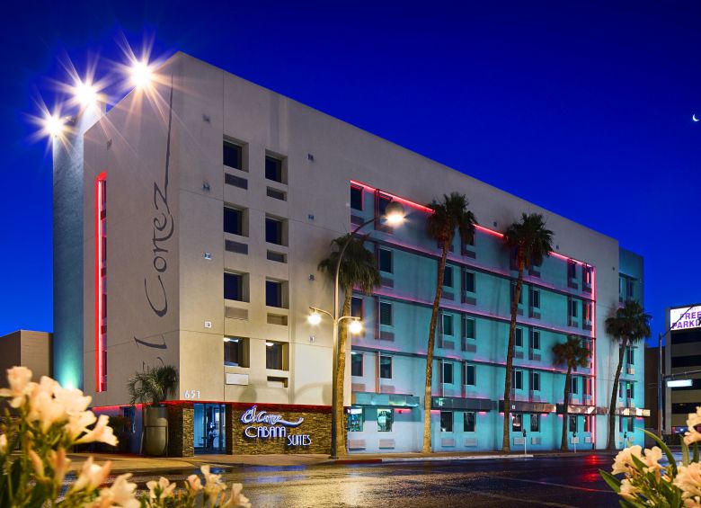 the exterior of El Cortez Hotel and Casino in Las Vegas, picture