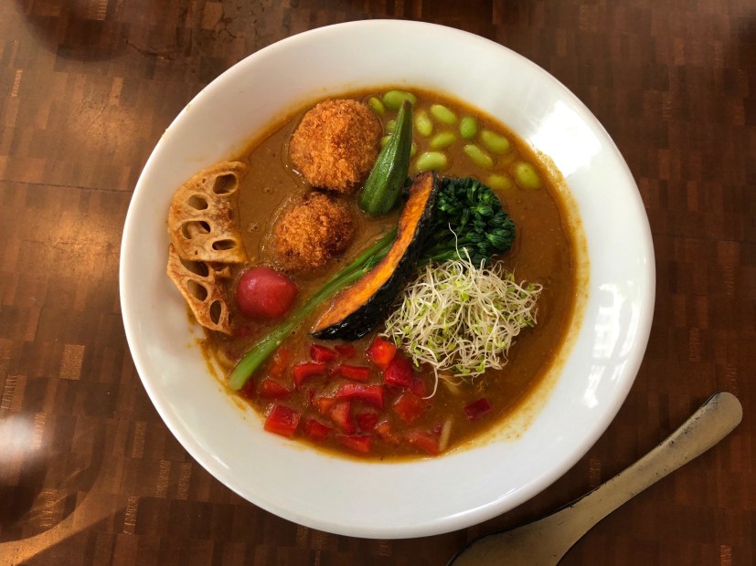 Nojo Ramen Tavern's vegan curry ramen, picture