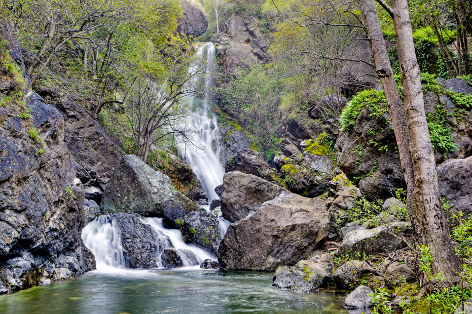 Salmon Creek Falls in Big Sur, California, picture