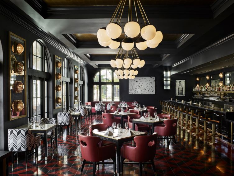 Blackbird restaurant interior at Hotel Californian in Santa Barbara, picture