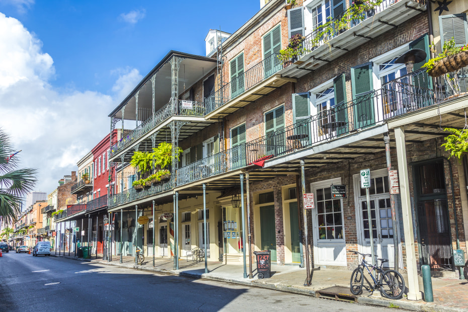 the French Quarter in New Orleans, picture