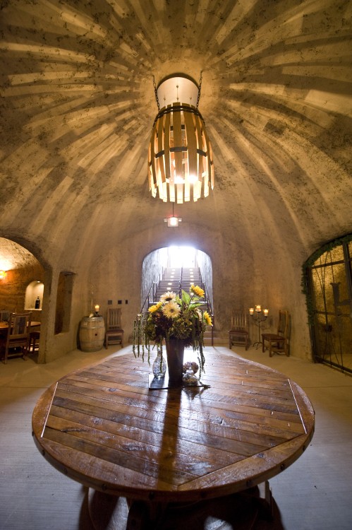 Inside the wine cave at Helwig Winery, in Gold Country, California, picture 