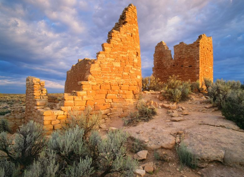 picture of Prehistoric Pueblo village ruins at Hovenweep National Monument in Utah