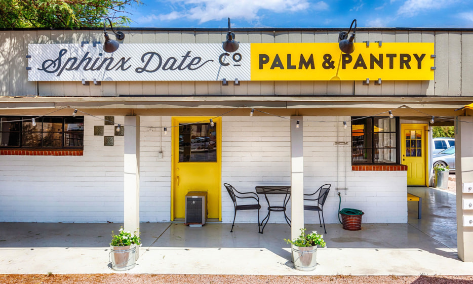 the exterior of the Sphinx Date Co. in Scottsdale, Arizona, picture