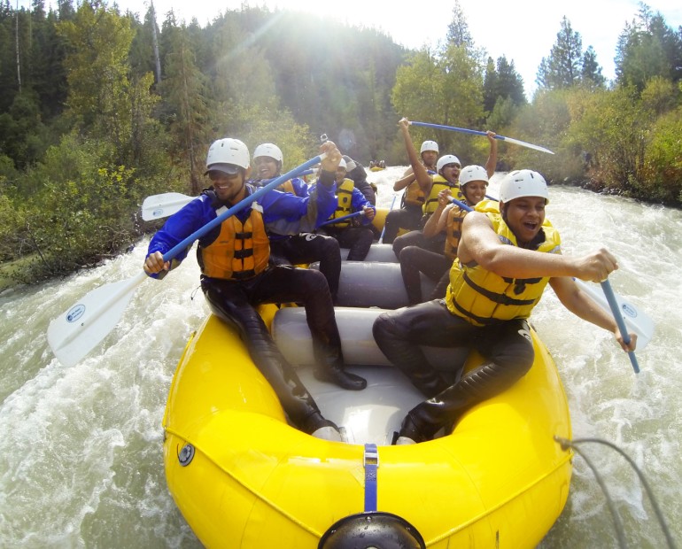 Rafters on the Tieton River in the Yakima Valley, Washington with Wet Planet Whitewater, picture