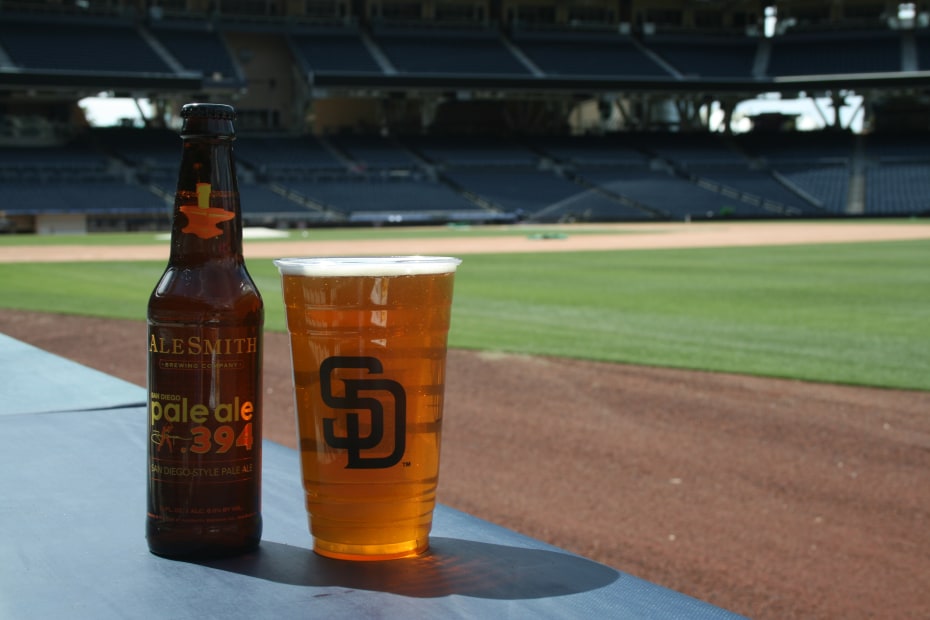 San Diego Padres' Petco Park in California, AleSmith Brewing Company, San Diego Pale Ale .394, picture