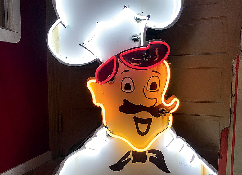 Burger Chef sign at the National Neon Sign Museum in The Dalles, Oregon, picture