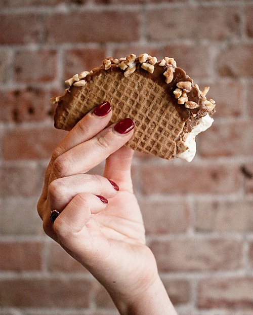 The Hub’s house-made choco taco, image