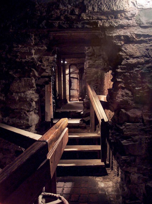 tunnels and sidewalks beneath Seattle's Pioneer Square seen on Underground Tour, photo