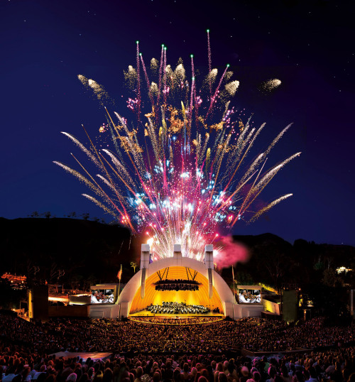 Fireworks over the Hollywood Bowl, picture