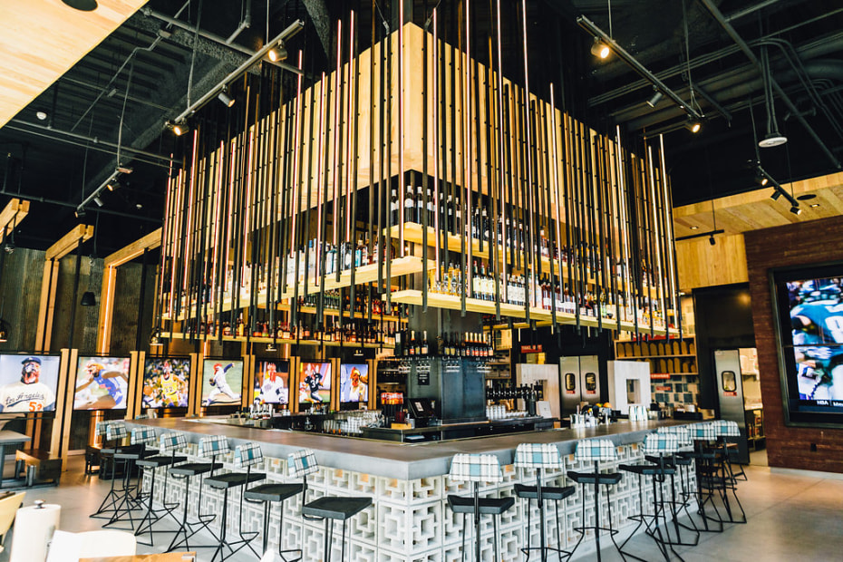 The interior of Juniper & Ivy's bar area in San Diego, picture