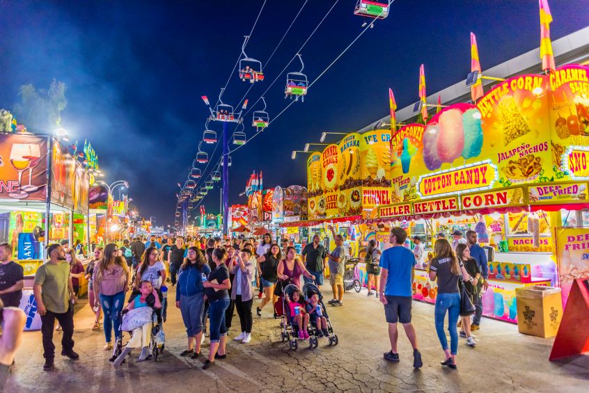 Arizona State Fair in Phoenix, AZ, midway, picture