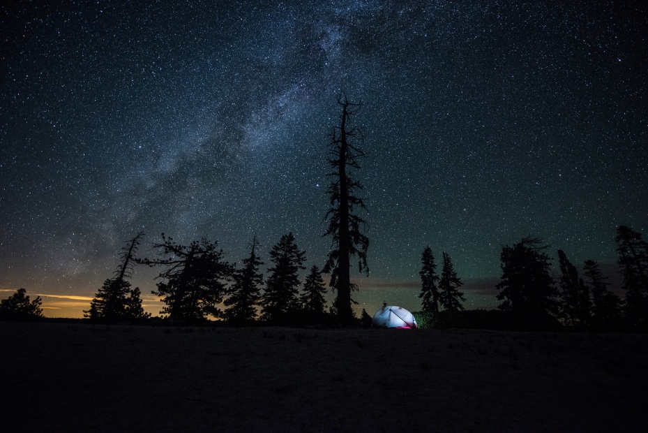 Yosemite National Park stargazing, camping under stars, California, picture