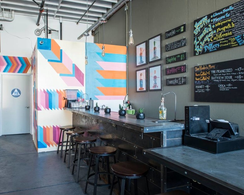 interior of Seven Stills Brewery & Distillery in Bayview, San Francisco, picture