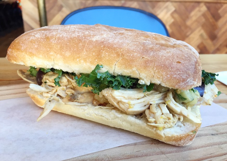the roast chicken sandwich at Meat & Bread in Vancouver, British Columbia, picture