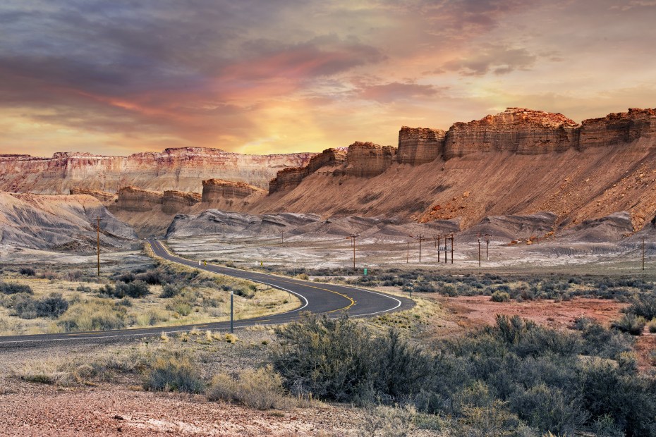 National Scenic Byway Highway 12 through Utah's red rocks, photo