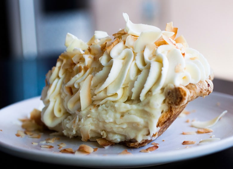 coconut cream pie at Dahlia Bakery in Seattle, Washington, picture