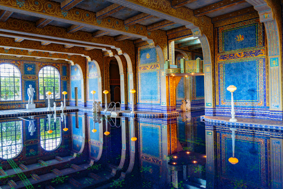 Indoor Roman Pool at Hearst Castle in San Simeon, California, image