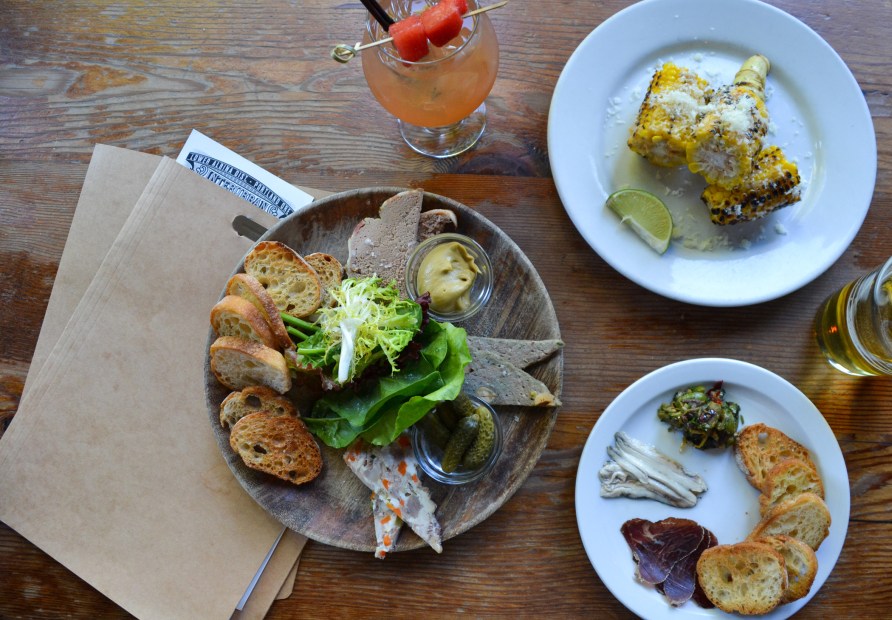 chicken liver pate as part of the publican's board at Interurban in Portland, oregon,  picture