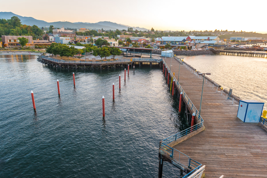 City pier at Port Angeles, Washington.