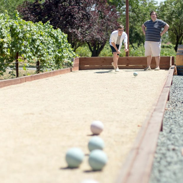bocce court, Turley Wine Cellars, Plymouth, California, image
