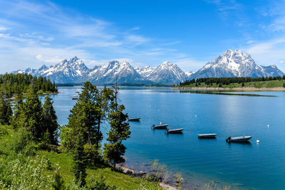 Spring views of Jackson Lake, photo