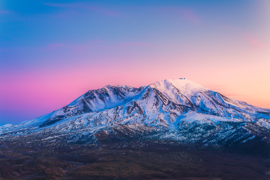 Mount Saint Helens at Sunset, image