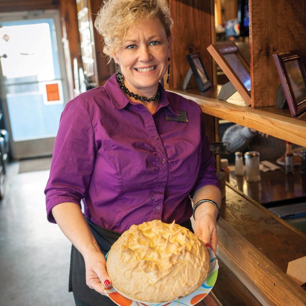 lemon meringue pie from Nancy's Airport Cafe, picture