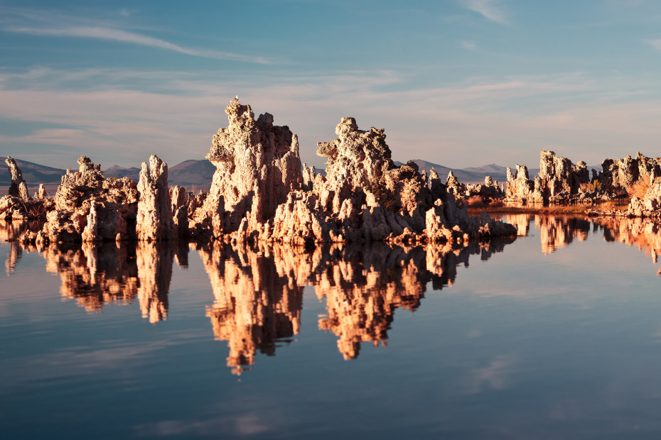 Tufa Towers rise out of Mono Lake in California, picture
