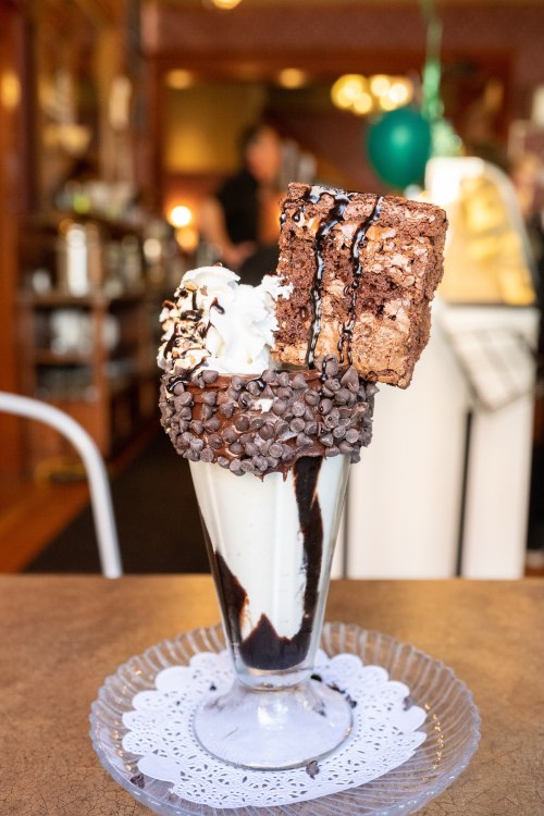 The Brownie Milkshake at Serendipidy Ice Cream in McMinnville, Oregon