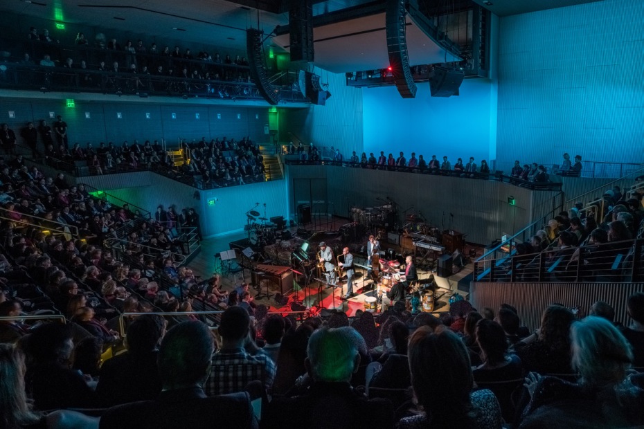 interior showing live performance at SFJazz’s Miner Auditorium, San Francisco, California, picture