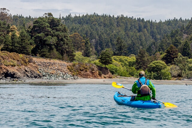 kayaking at at Van Damme State Park in Mendocino County, California, image