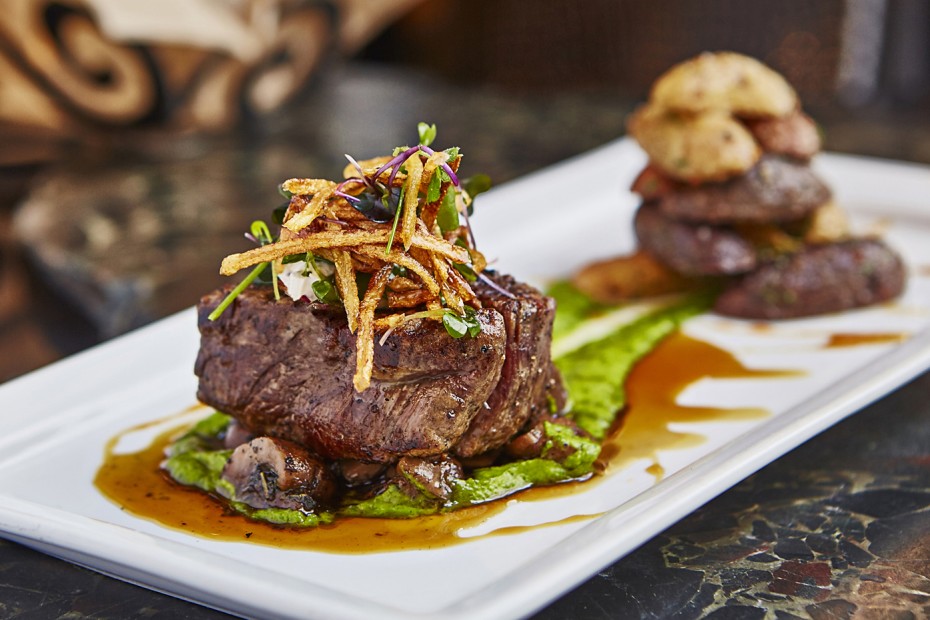 beef filet with leek, madeira, and black truffle at Bambara in Salt Lake City, Utah, picture