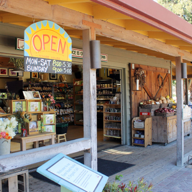 Earthbound Farms farm stand entrance in Carmel-by-the-Sea, California. picture