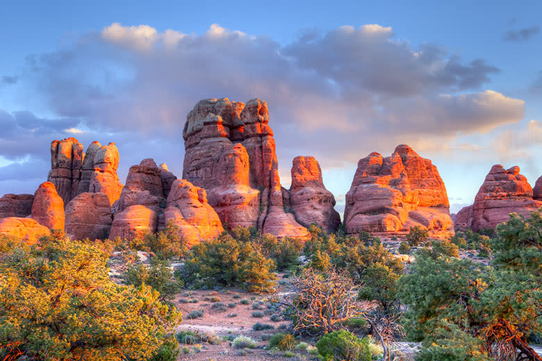 Needles District rock formations in Canyonlands National Park, picture