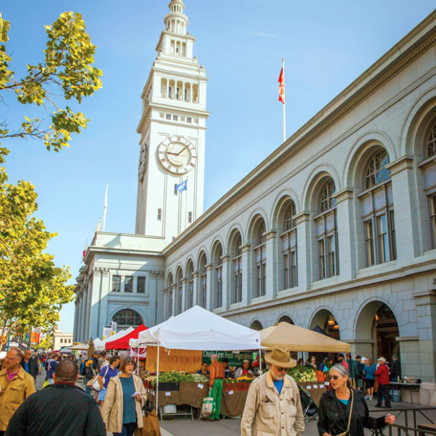 exterior view of the Ferry Building in San Francisco, picture