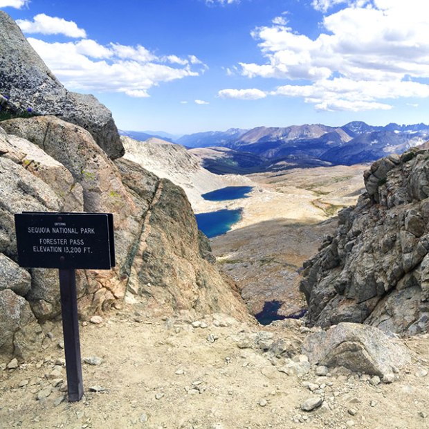 Forester Pass and high Sierra granite country, picture